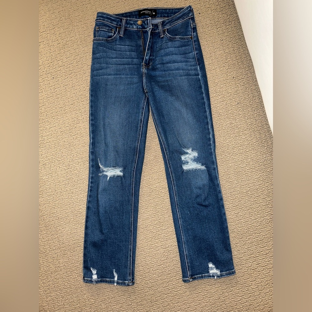 Just black- blue denim jeans